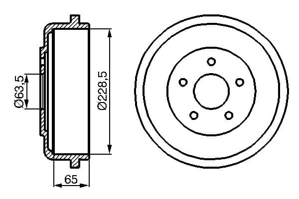 Bosch DB203 Fren tamburu küçük görsel 5