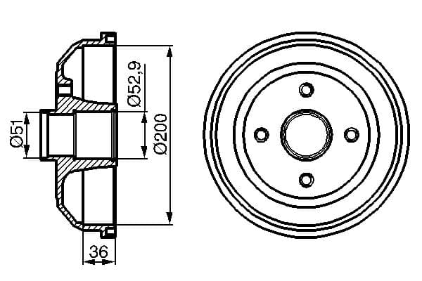 Bosch DB205 Fren tamburu küçük görsel 5