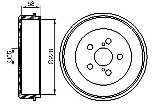 Bosch DB211 Fren tamburu küçük görsel 5