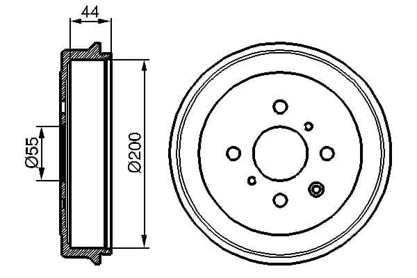 Bosch DB219 Fren tamburu; Arka küçük görsel 5