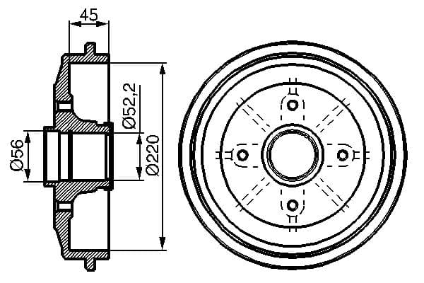 Bosch DB222 Fren tamburu küçük görsel 5
