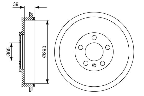 Bosch DB223 Fren tamburu; Arka küçük görsel 5