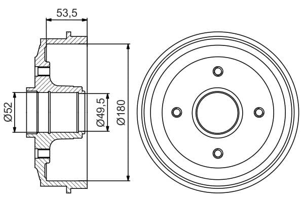Bosch DB224 Fren tamburu küçük görsel 2