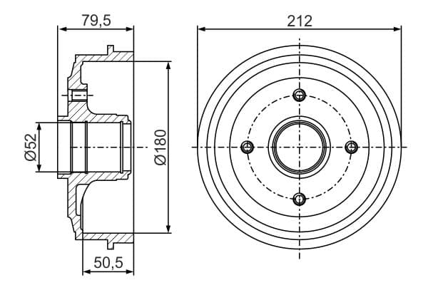 Bosch DB224 Fren tamburu 1