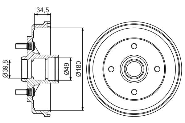 Bosch DB230 Fren tamburu 1