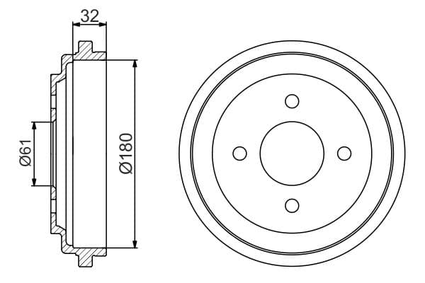 Bosch DB235 Fren tamburu küçük görsel 5