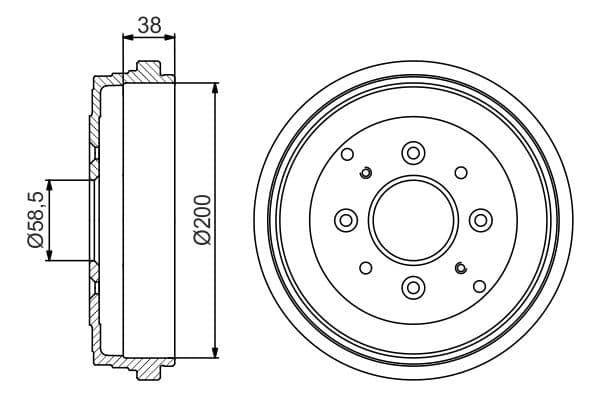 Bosch DB245 Fren tamburu küçük görsel 5
