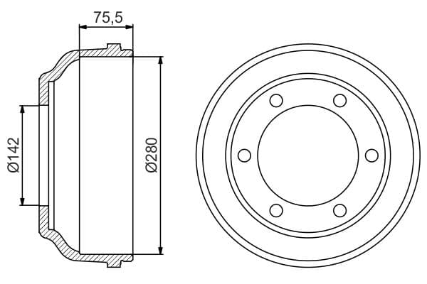 Bosch DB266 Fren tamburu küçük görsel 5