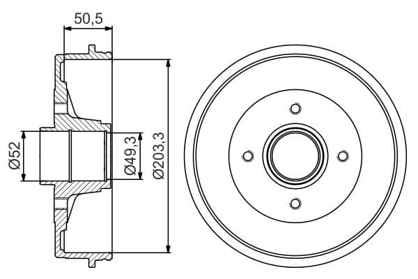 Bosch DB267 Fren tamburu küçük görsel 4