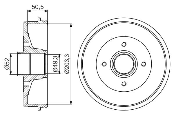 Bosch DB268 Fren tamburu küçük görsel 5