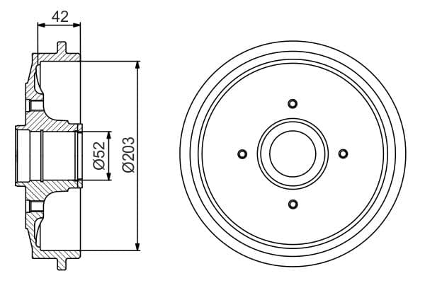 Bosch DB272 Fren tamburu küçük görsel 5
