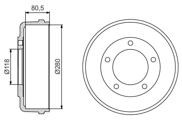 Bosch DB274 Fren tamburu küçük görsel 5
