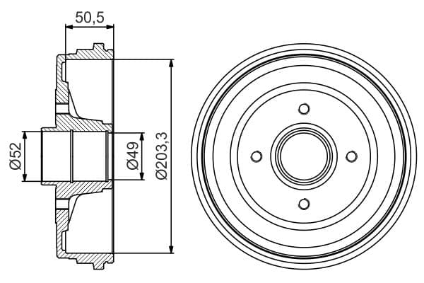 Bosch DB276 Fren tamburu küçük görsel 5