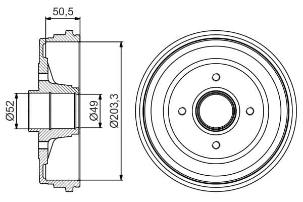 Bosch DB277 Fren tamburu küçük görsel 5
