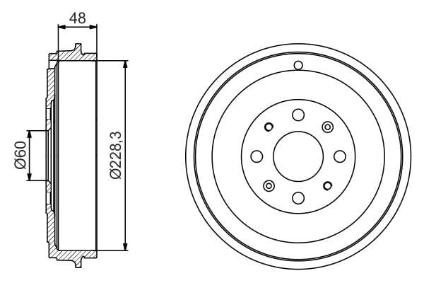 Bosch DB279 Fren tamburu küçük görsel 5