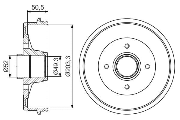 Bosch DB281 Fren tamburu küçük görsel 5