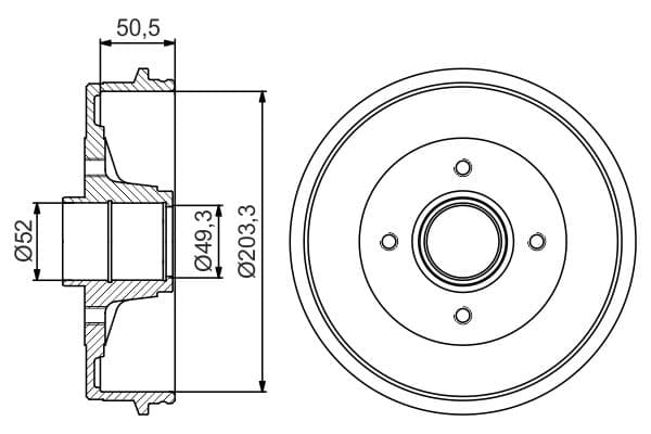 Bosch DB282 Fren tamburu küçük görsel 5