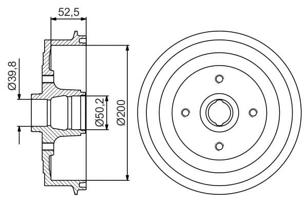 Bosch DB288 Fren tamburu 1