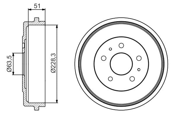 Bosch DB290 Fren tamburu küçük görsel 5