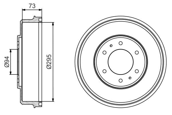 Bosch DB303 Fren tamburu; Arka küçük görsel 5