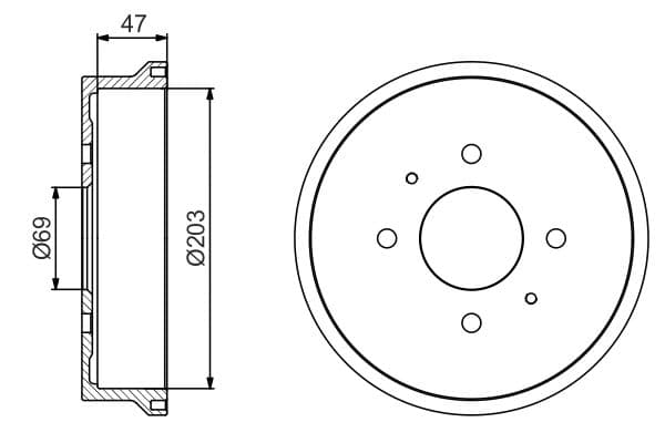 Bosch DB306 Fren tamburu küçük görsel 5