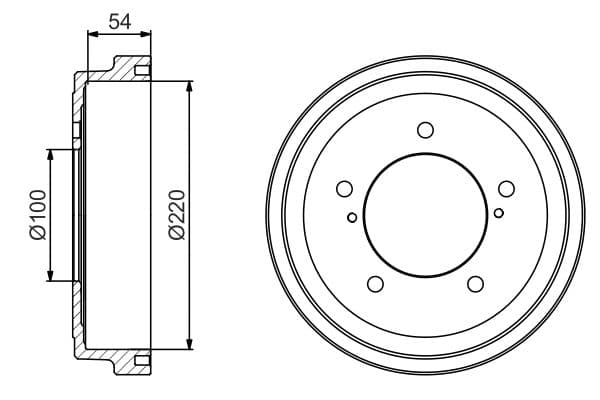 Bosch DB307 Fren tamburu 1