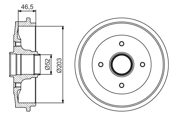 Bosch DB324 Fren tamburu küçük görsel 5