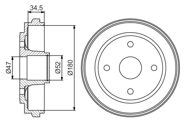 Bosch DB334 Fren tamburu küçük görsel 5