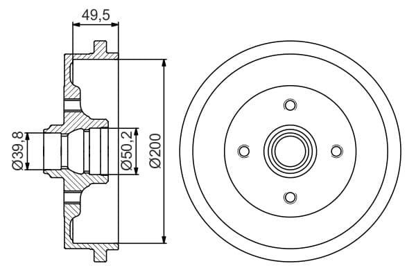 Bosch DB337 Fren tamburu küçük görsel 5