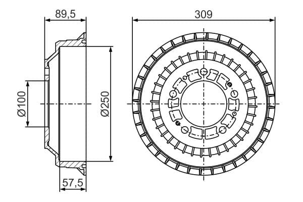 Bosch DB341 Fren tamburu küçük görsel 5