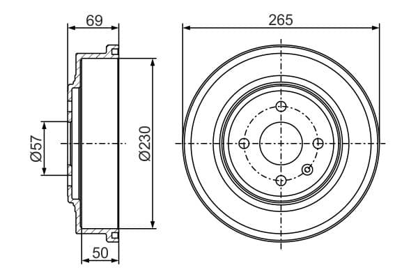 Bosch DB347 Fren tamburu küçük görsel 5