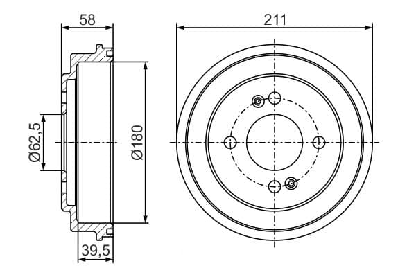 Bosch DB348 Fren tamburu küçük görsel 5