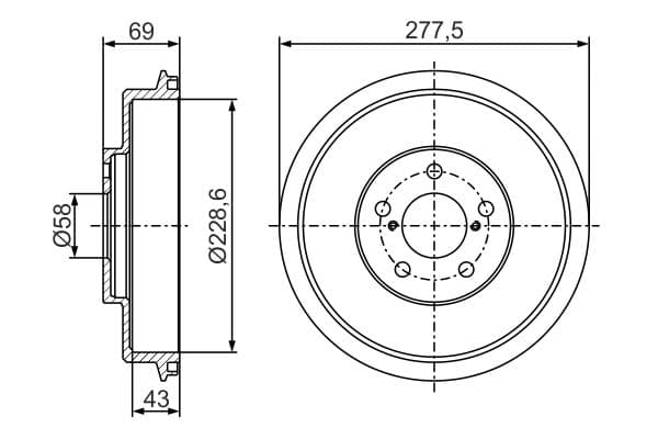 Bosch DB349 Fren tamburu küçük görsel 5