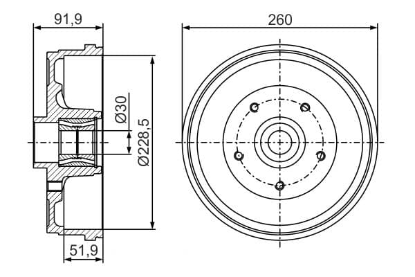 Bosch DB353 Fren tamburu küçük görsel 5