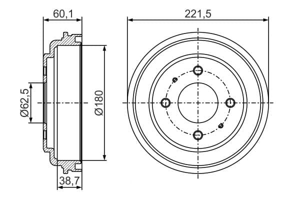 Bosch DB354 Fren tamburu küçük görsel 5