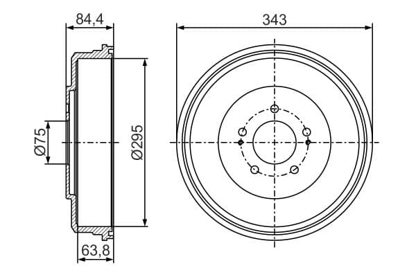Bosch DB355 Fren tamburu küçük görsel 5