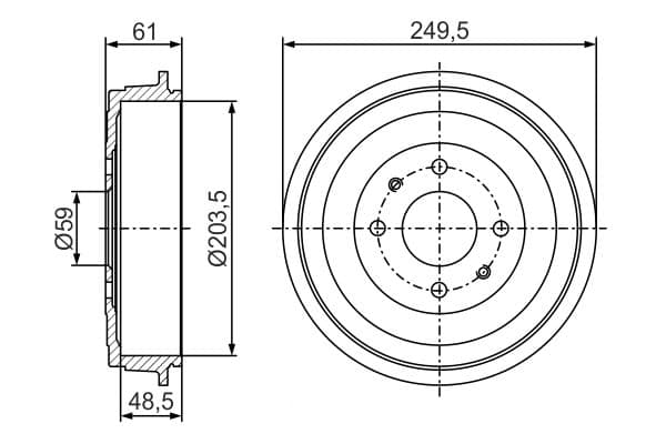 Bosch DB356 Fren tamburu küçük görsel 5