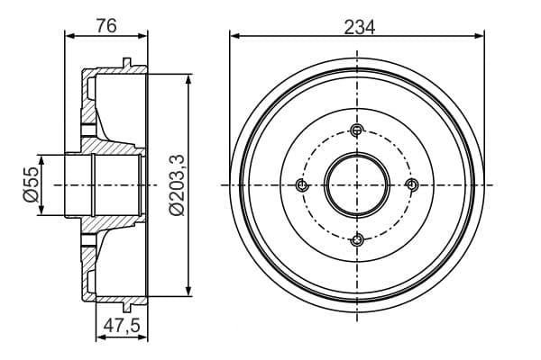 Bosch DB360 Fren tamburu küçük görsel 5