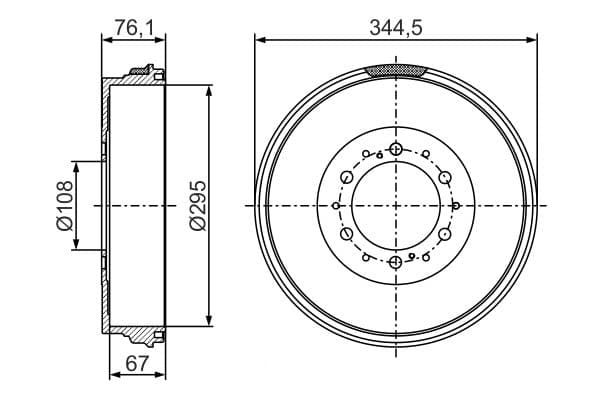 Bosch DB367 Fren tamburu küçük görsel 5