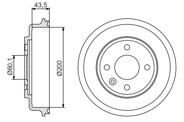 Bosch DB380 Fren tamburu; Arka küçük görsel 5