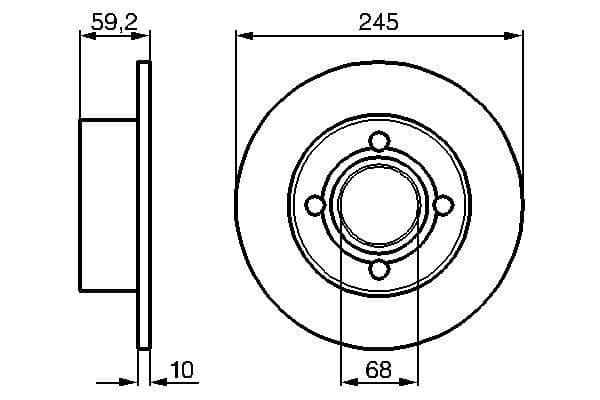 Bosch BD30 Fren diski; arka küçük görsel 5
