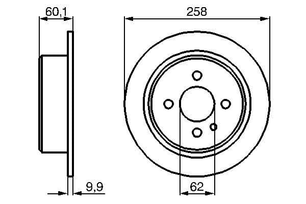Bosch BD37 Fren diski; arka küçük görsel 5