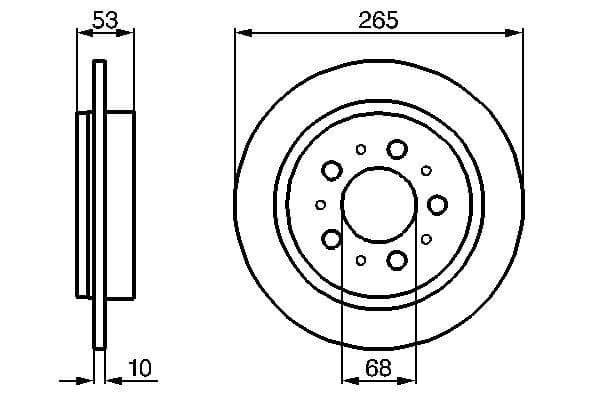 Bosch BD43 Fren diski; arka küçük görsel 5