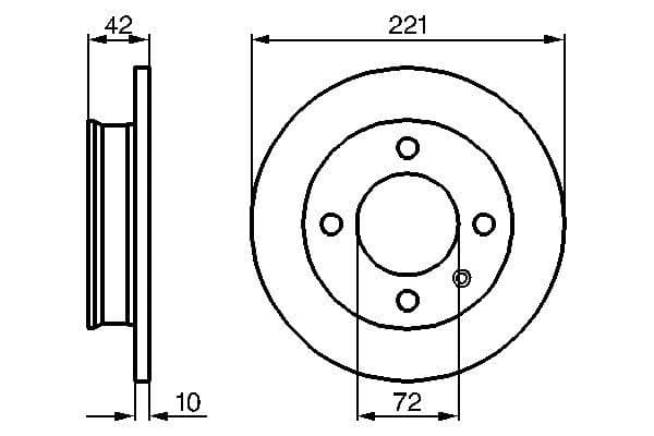Bosch BD62 Fren diski; ön küçük görsel 5