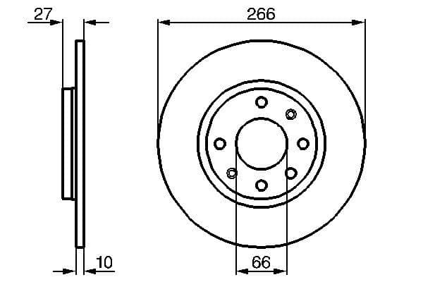 Bosch BD80 Fren diski; ön küçük görsel 5