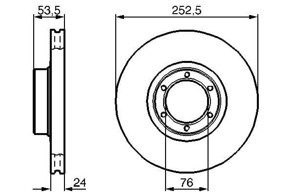 Bosch BD100 Fren diski; ön küçük görsel 5