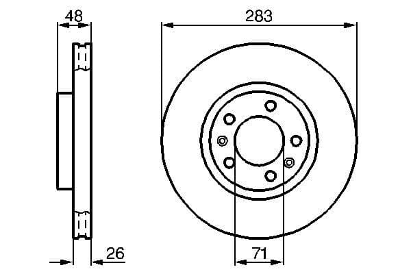 Bosch BD110 Fren diski; ön küçük görsel 5