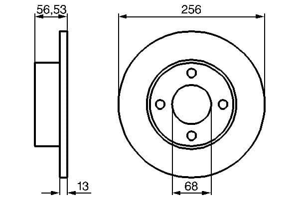 Bosch BD113 Fren diski; ön 1