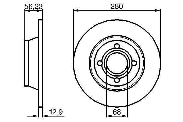 Bosch BD114 Fren diski; ön küçük görsel 5