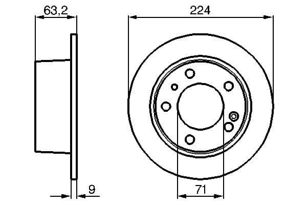 Bosch BD121 Fren diski; arka küçük görsel 5